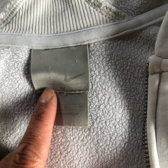 Nike white zip up hoodie - Picture 3 of 6
